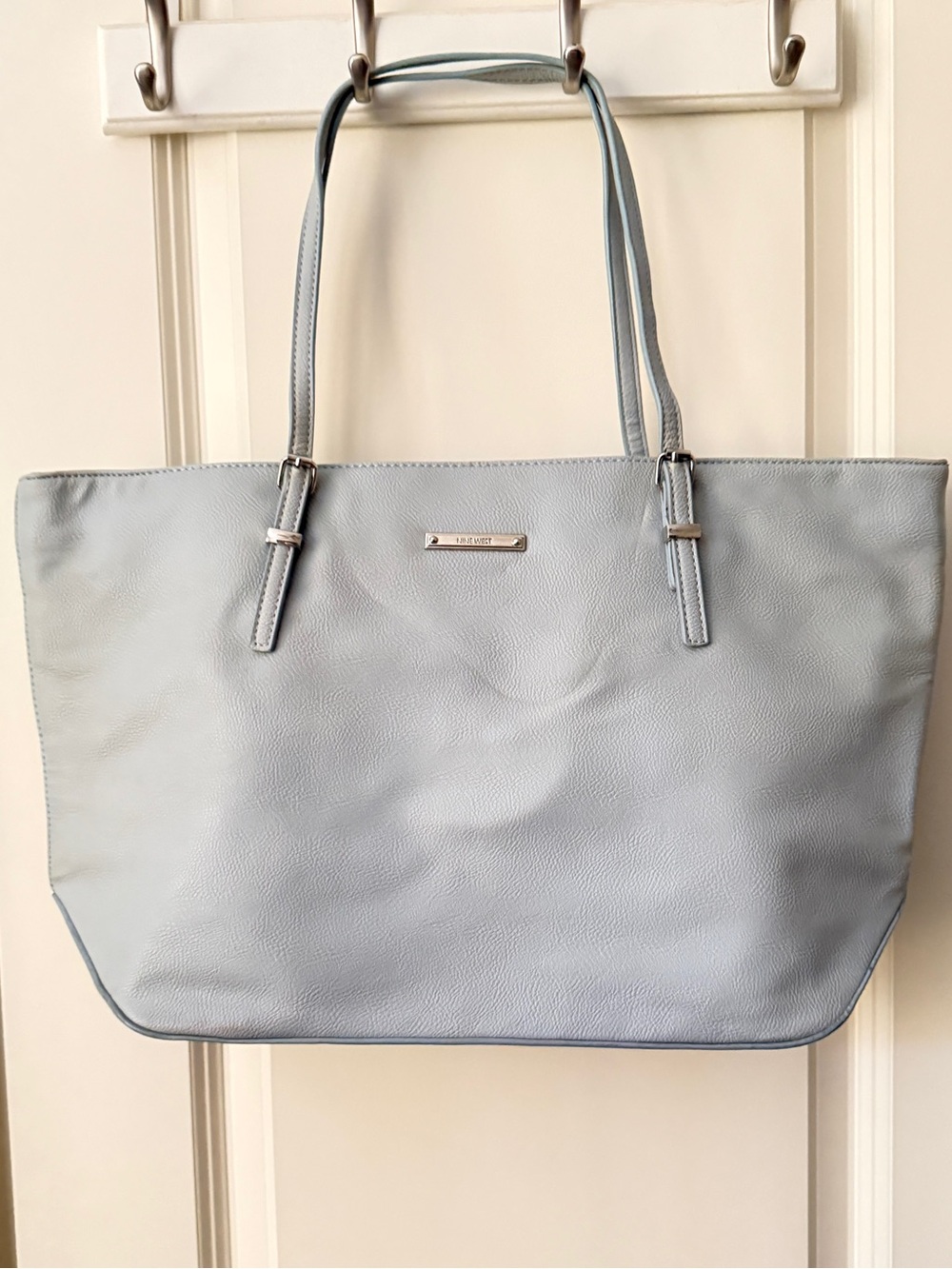 Nine West gray/blue tote bag